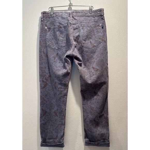 Anthropologie Pilcro Size 30 The Slim Boyfriend Jeans Vintage Floral Print Boho - Picture 3 of 10